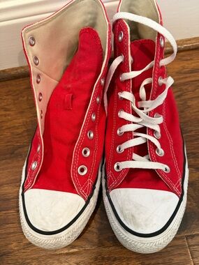 Converse Red Canvas High-Top Sneaker